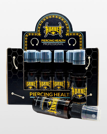 PIERCING CARE HORNET - PIERCING HEALTH EXPOSITOR 24 UNIDADES.