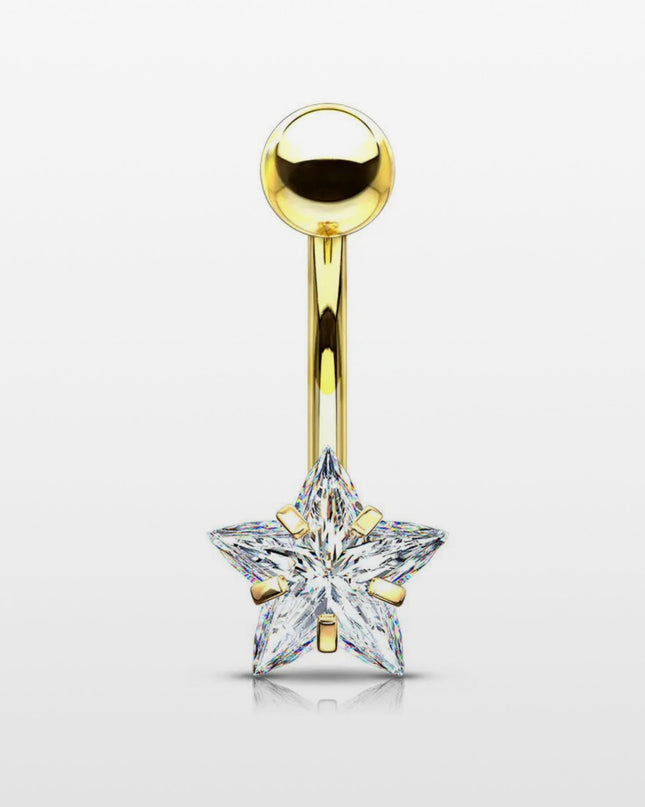 BANANA ACERO CON PIEDRA ESTRELLA