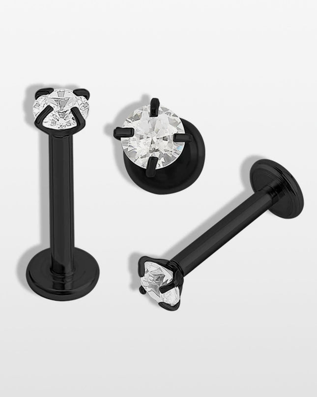 LABRET ACERO ROSCA INTERNA CON PIEDRA
