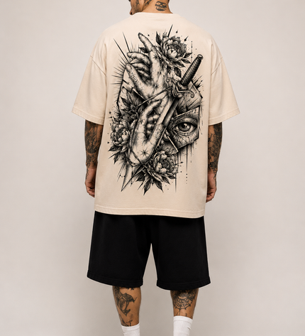 INKFAMOUS Reaper Camiseta oversize Negro