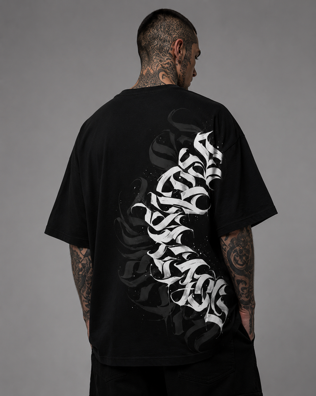 INKFAMOUS Serpent Camiseta oversize Negro