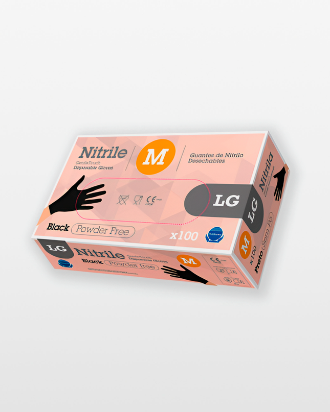 GUANTE DESECHABLE NITRILO G.TOUCH LG NEGRO 3,5 GR