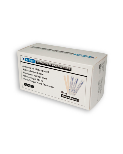 DEPRESOR DE MADERA ESTERIL 100 UDS